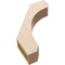 Ekena Millwork 3-inch W x 14-inch D x 18-inch H Legacy Rough Cedar Woodgrain TimberThane Knee Brace, Primed BRCUR03X14X18LECRCPR - alternate 2